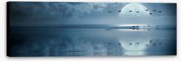 Full moon reflections Stretched Canvas 30523686