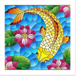 Stained Glass Art Print 308176049