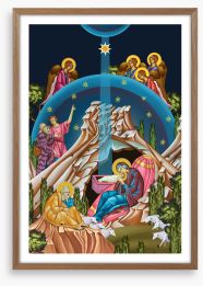 Birth of Jesus Framed Art Print 311377785