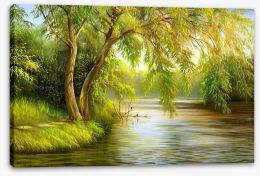 Summer lake Stretched Canvas 31192565