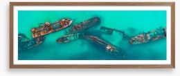 Ghosts of the sea Framed Art Print 312148514