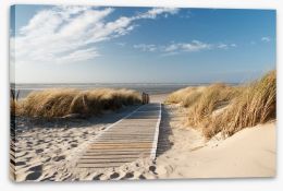 Boardwalk to the beach Stretched Canvas 31531037