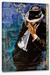 The smoking man Stretched Canvas 31863775