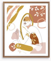 At one with autumn Framed Art Print 320378860