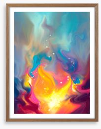 Flame of creation Framed Art Print 321879079