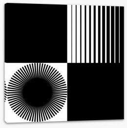 Black and White Stretched Canvas 323862896