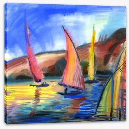 Sailing regatta Stretched Canvas 32753565
