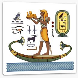 Egyptian Art Stretched Canvas 327685217