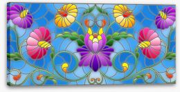 Stained Glass Stretched Canvas 330370132