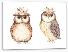 Owls Stretched Canvas 332640344