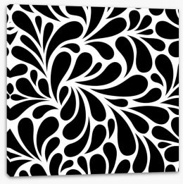 Black and White Stretched Canvas 332872387