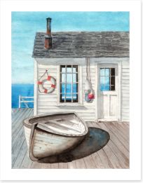 Beach House Art Print 333666144