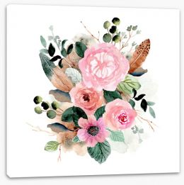 Floral Stretched Canvas 334080818
