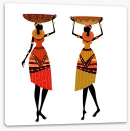 African Art Stretched Canvas 33452590