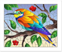 Stained Glass Art Print 339418403