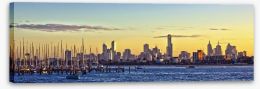 Melbourne panorama Stretched Canvas 34039667