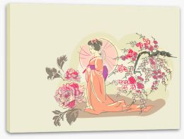 Japanese Art Stretched Canvas 341633993
