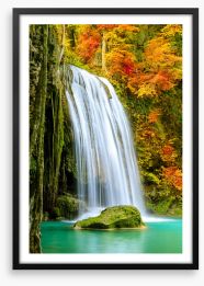 Waterfalls Framed Art Print 344075025