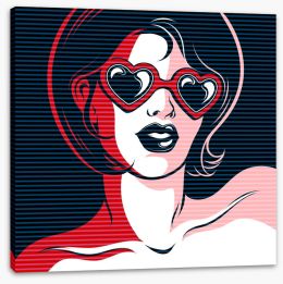 Pop Art Stretched Canvas 348089534