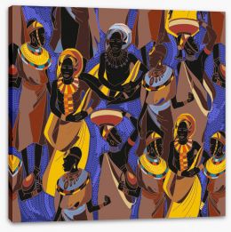 African Art Stretched Canvas 352120807