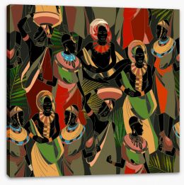 African Art Stretched Canvas 352120984