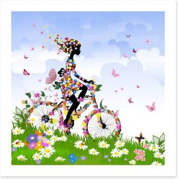 Butterfly ride Art Print 35266476