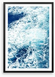 The churning sea Framed Art Print 35580031
