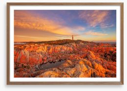 Eddystone Point sunrise Framed Art Print 356286013