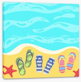 Beach House Stretched Canvas 357502607