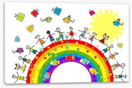 Rainbows Stretched Canvas 35830589
