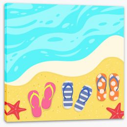 Beach House Stretched Canvas 358830977