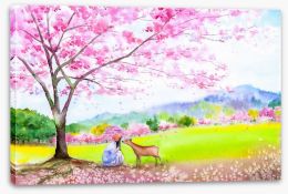 Spring Stretched Canvas 359480332