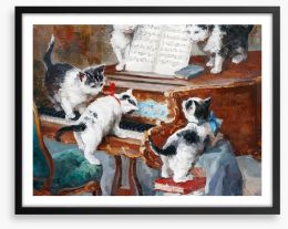 Piano play time Framed Art Print 359876578