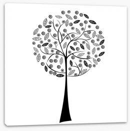 Tree of life silhouette Stretched Canvas 36117050