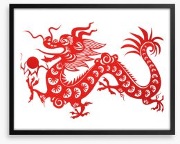 Year of the dragon Framed Art Print 36158708