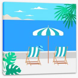 Beach House Stretched Canvas 362342970