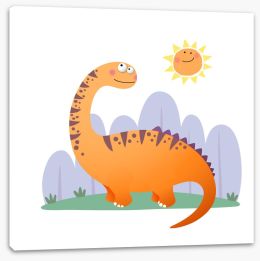Dinosaurs Stretched Canvas 364633004