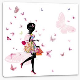 Butterfly girl Stretched Canvas 36503866