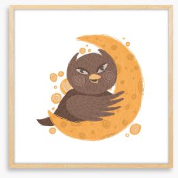 Orange moon owl