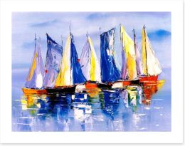Seven sails Art Print 366310305