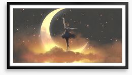 Moon dance Framed Art Print 369017651