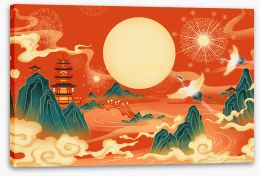Chinese Art Stretched Canvas 371087507