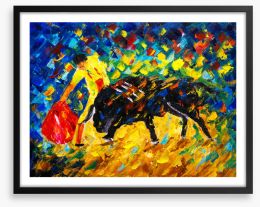 The bullfight Framed Art Print 372233265