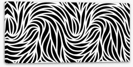Black and White Stretched Canvas 373490819