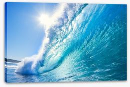 Blue ocean wave Stretched Canvas 37402869
