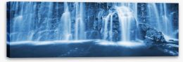 Evening waterfall panoramic Stretched Canvas 37429482