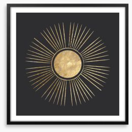 The golden sun Framed Art Print 375323644