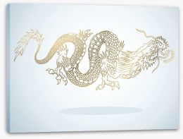 Golden dragon Stretched Canvas 37547923