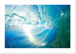 Crashing ocean wave Art Print 37613636