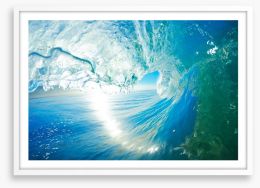 Crashing ocean wave Framed Art Print 37613636